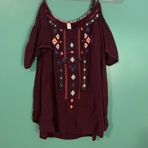 Aztec Off the Shoulder top